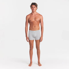 SKIMS COTTON MENS 3" BOXER BRIEF | LIGHT HEATHER GREY