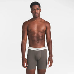 SKIMS COTTON RIB MENS 5" BOXER BRIEF | JUNGLE