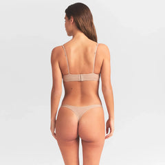 EVERYDAY COTTON UNLINED DEMI BRA | CLAY HEATHER