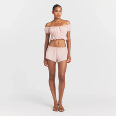 POPLIN APPAREL SHORT | DUSTY PINK