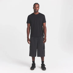 WOVEN MENS RELAXED CARGO SHORT | ONYX