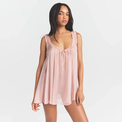 SKIMS ROMANCE MINI DRESS | MORGANITE