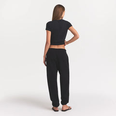 COTTON FLEECE CLASSIC JOGGER | ONYX