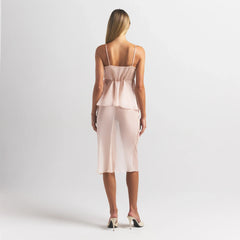 SKIMS ROMANCE TIE SIDE MIDI SKIRT | PRIMROSE