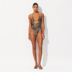 ICONIC SWIM HARDWARE ONE PIECE | CHEETAH SKIN PRINT