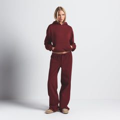 COTTON FLEECE CLASSIC HOODIE | MERLOT