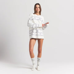 COZY LITE SOCK | MARBLE HEART FAIR ISLE