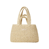 SKIMS ACCESSORIES RAFFIA MINI TOTE PAPER | NATURAL