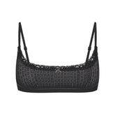 LIGHTWEIGHT COTTON POINTELLE SCOOP BRALETTE | SOOT TONAL