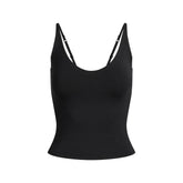 SMOOTH LAYERS SCOOP NECK CAMI | OBSIDIAN