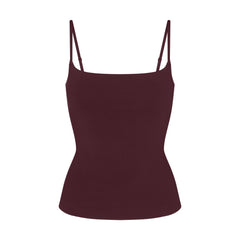 COTTON JERSEY CAMI | CURRANT