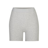 COTTON RIB BOXER | LIGHT HEATHER GREY