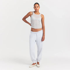 SHEER RIB TANK | LIGHT HEATHER GREY