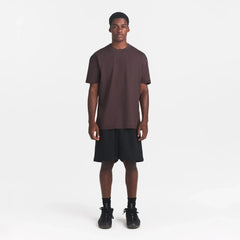 HEAVYWEIGHT COTTON MENS RELAXED T-SHIRT | RAISIN