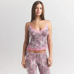SKIMS SLEEP LACE CAMI AND PANT SET | BLOOM MINI MULTI ANIMAL