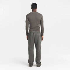 SKIMS COTTON RIB MENS HENLEY | JUNGLE