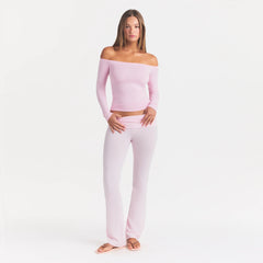 SMOOTH LAYERS OFF THE SHOULDER TOP | PEONY