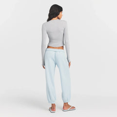 SHEER MODAL CARDIGAN | HEATHER GREY