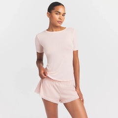 SHEER MODAL LONG T-SHIRT | PRIMROSE