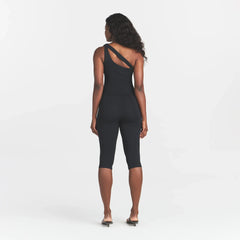 SMOOTH LAYERS ONE SHOULDER TOP | OBSIDIAN