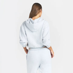 COTTON FLEECE CLASSIC ZIP UP HOODIE | LIGHT HEATHER GREY
