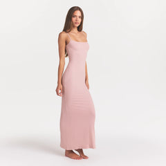 SOFT LOUNGE LONG SLIP DRESS | MORGANITE