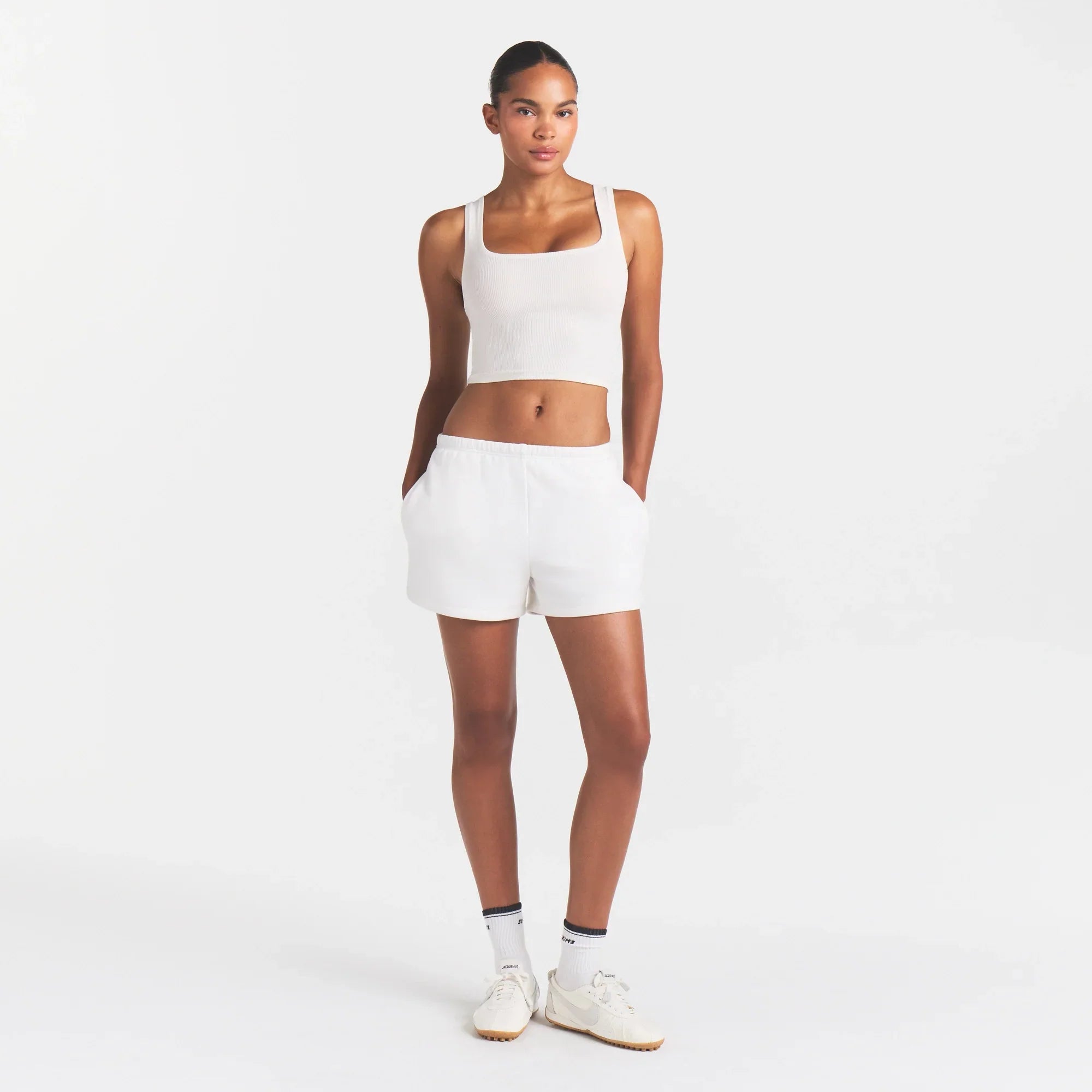 COTTON RIB TANK | MARBLE