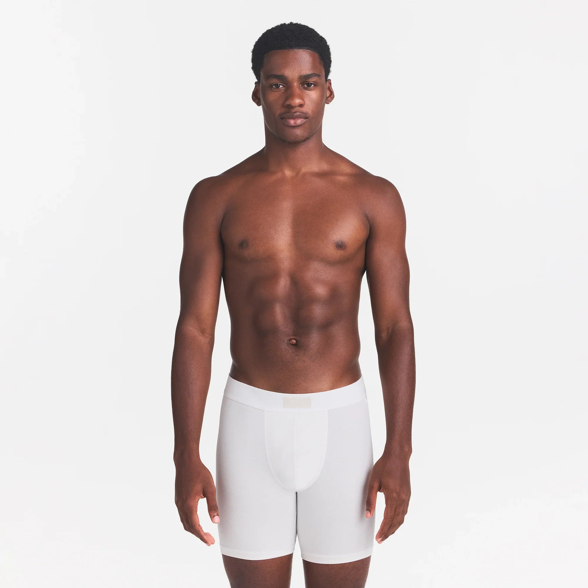 SKIMS COTTON MENS 5" BOXER BRIEF | CHALK