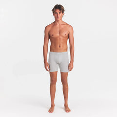 SKIMS COTTON MENS 5" BOXER BRIEF | LIGHT HEATHER GREY