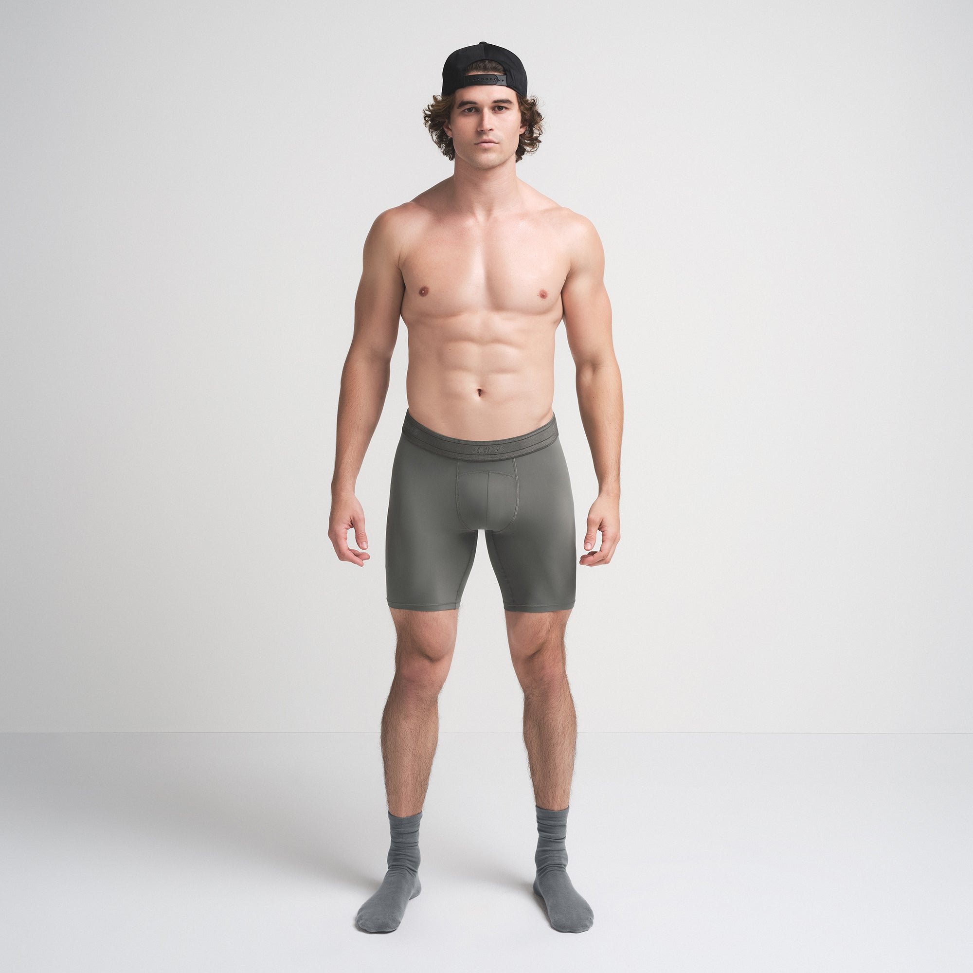 SKIMS FLEX MENS 7" BOXER BRIEF | GUNMETAL