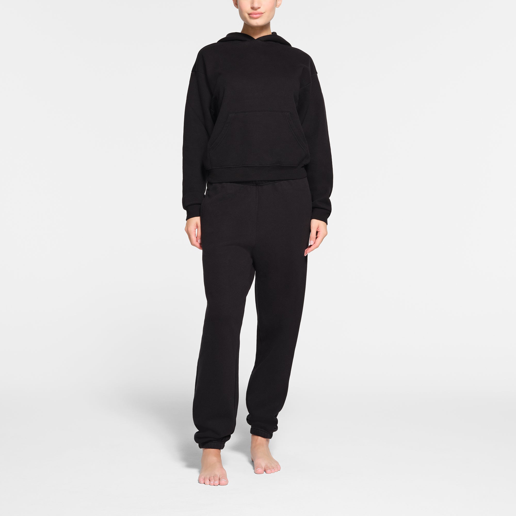 COTTON FLEECE JOGGER | ONYX