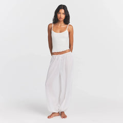 VOILE SLEEP BALLOON PANT | SNOW