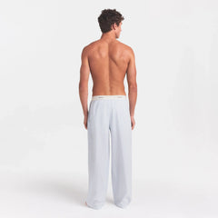 COTTON POPLIN MENS LOGO BAND SLEEP PANT | PLATINUM DOUBLE STRIPE