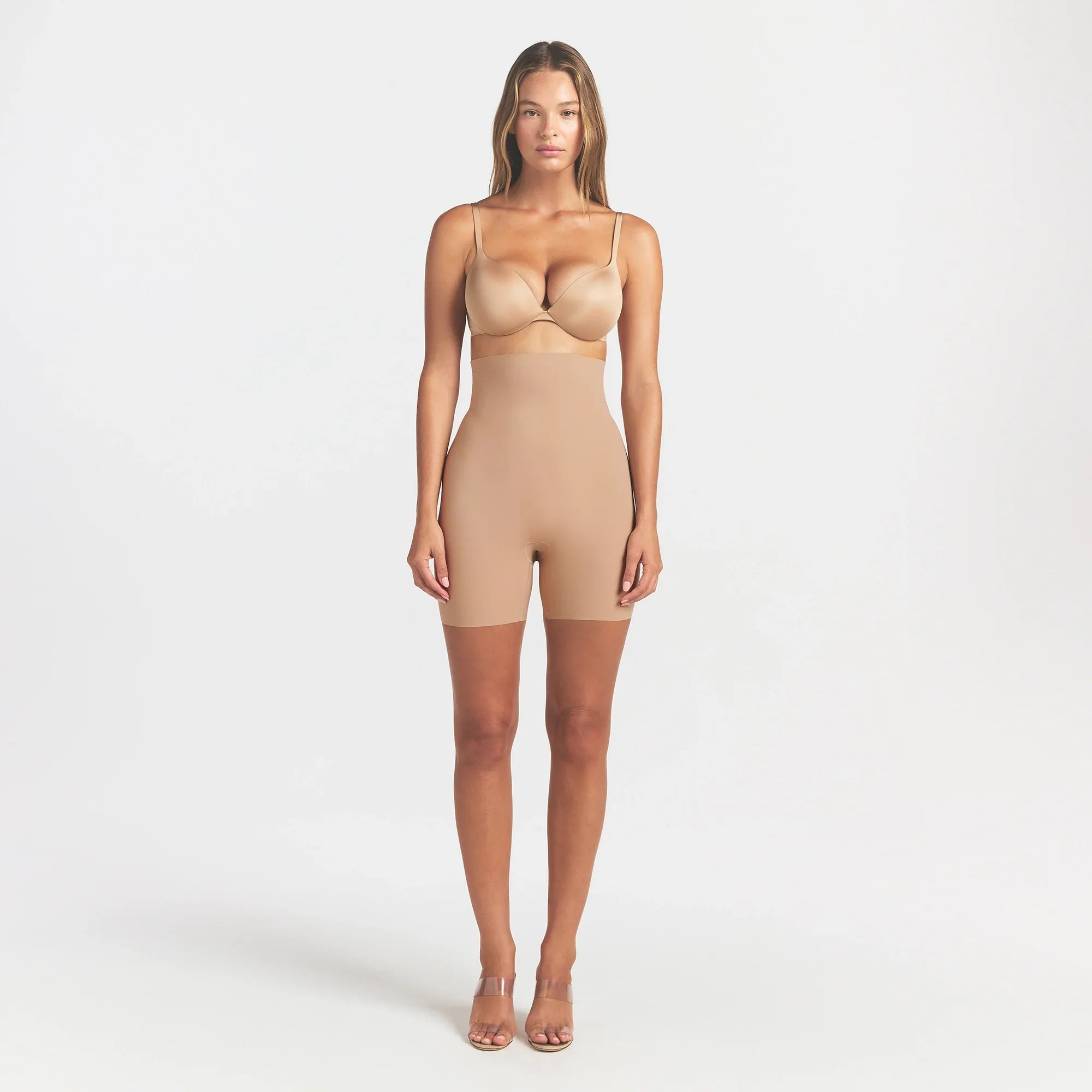 COOL SHAPEWEAR HIGH-WAISTED SHORT | CLAY