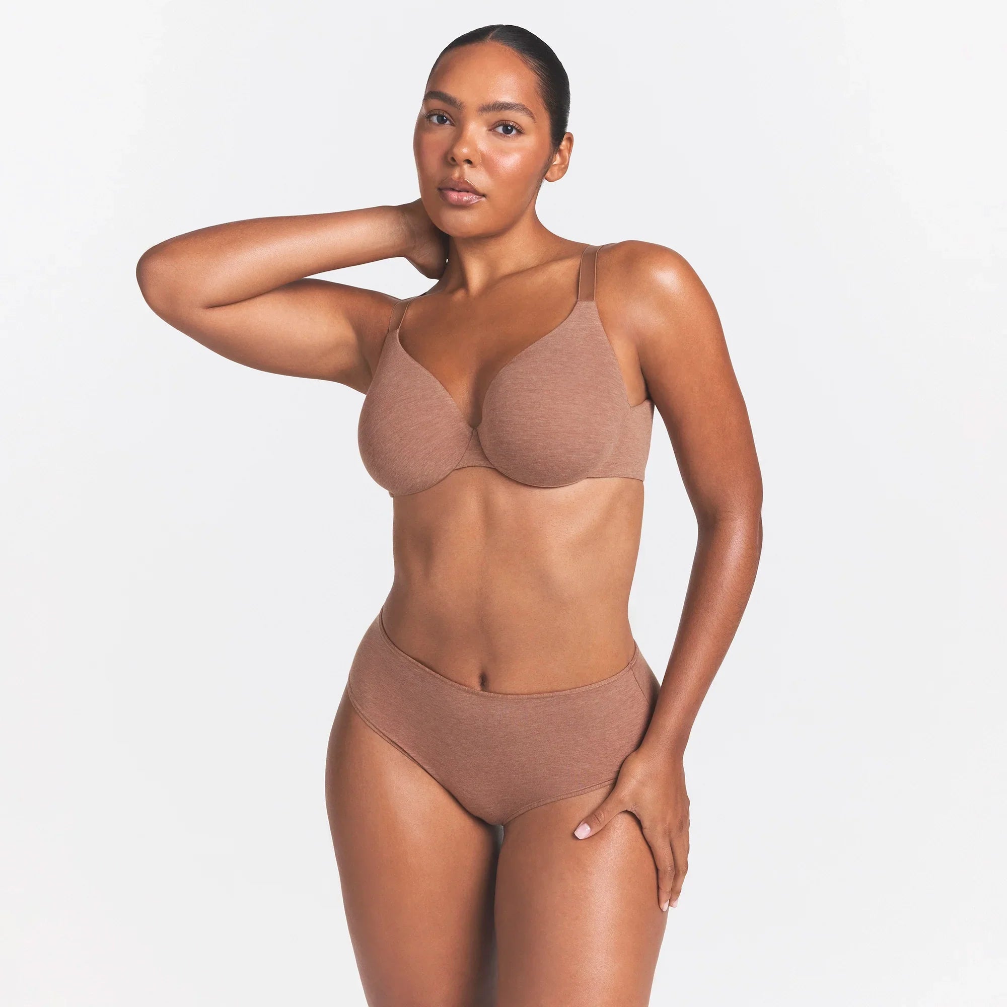 EVERYDAY COTTON FULL COVERAGE BRA | SIENNA HEATHER