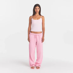 COTTON FLEECE LOGO CLASSIC STRAIGHT LEG PANT | HALITE WITH SNOW LOGO
