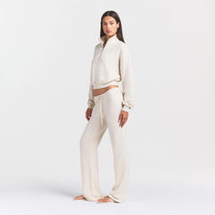 DRAPEY FRENCH TERRY STRAIGHT LEG PANT | BUFF