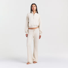 DRAPEY FRENCH TERRY STRAIGHT LEG PANT | BUFF