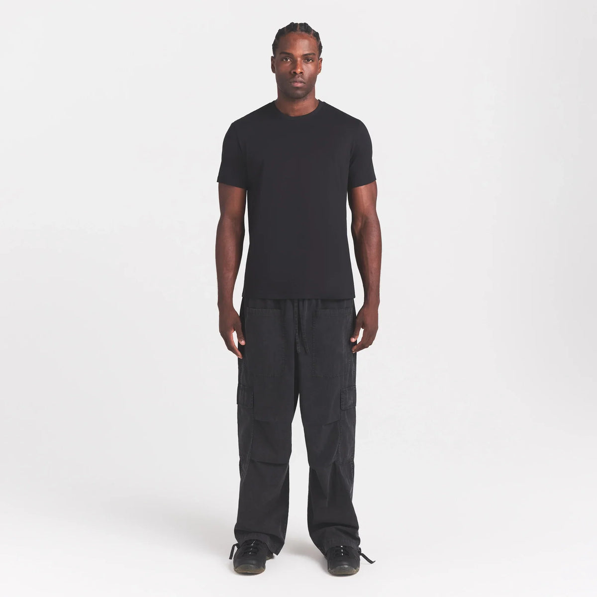 WOVEN MENS CARGO PANT | ONYX