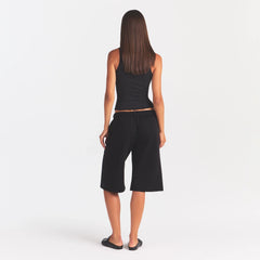 COTTON FLEECE LONG SHORT | ONYX