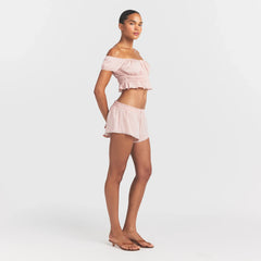 POPLIN APPAREL SHORT | DUSTY PINK