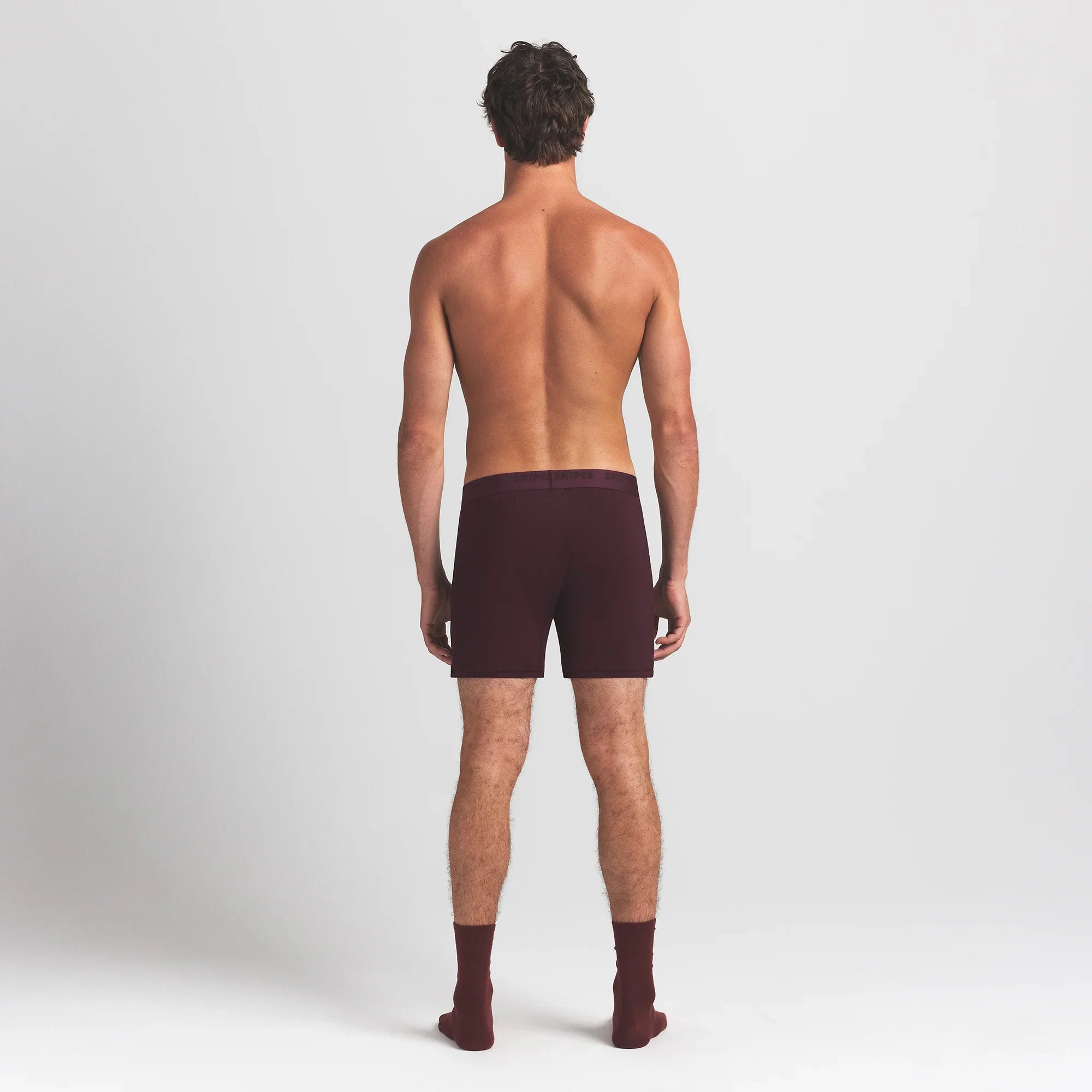 SKIMS STRETCH MENS KNIT BOXER | CURRANT