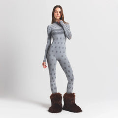 SKIMS FIRST LAYERS TURTLENECK CATSUIT | MIRROR WINTER FAIR ISLE