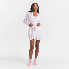 SKIMS SLEEP SHORT ROBE | SNOW DELICATE FLORAL PRINT