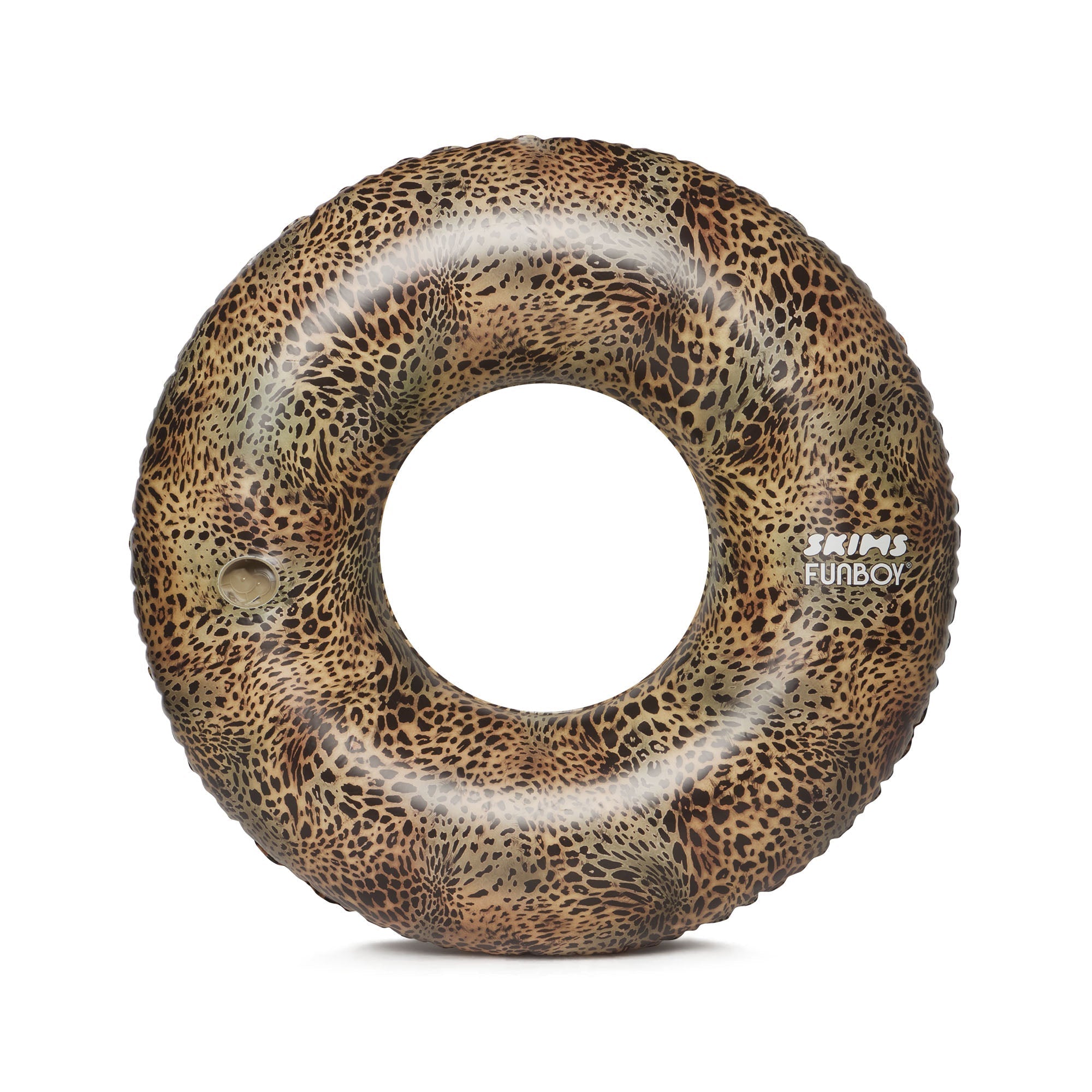 FUNBOY X SKIMS EMBOSSED TUBE FLOAT | CHEETAH SKIN PRINT
