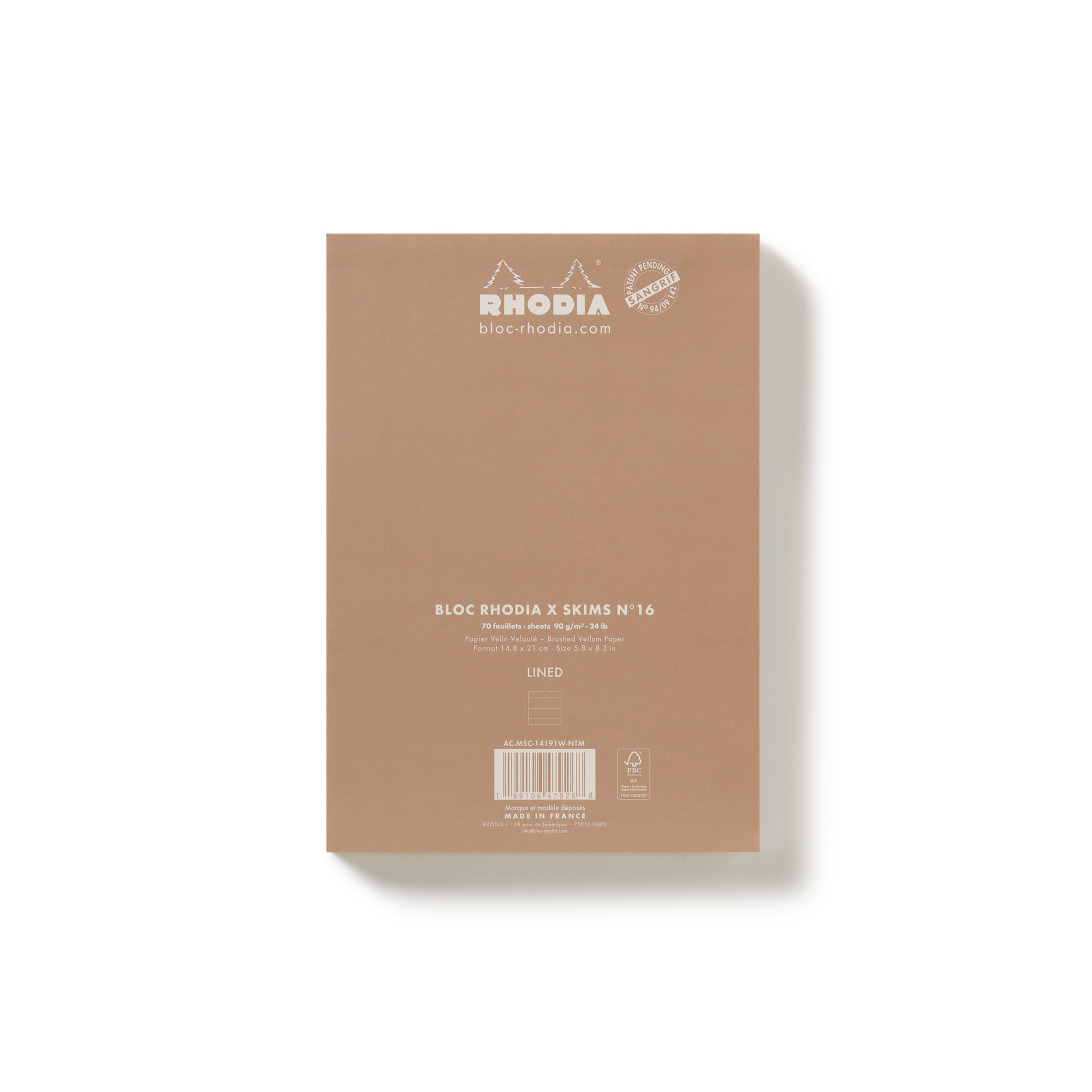 RHODIA X SKIMS NOTEPAD SET | NEUTRAL MULTI
