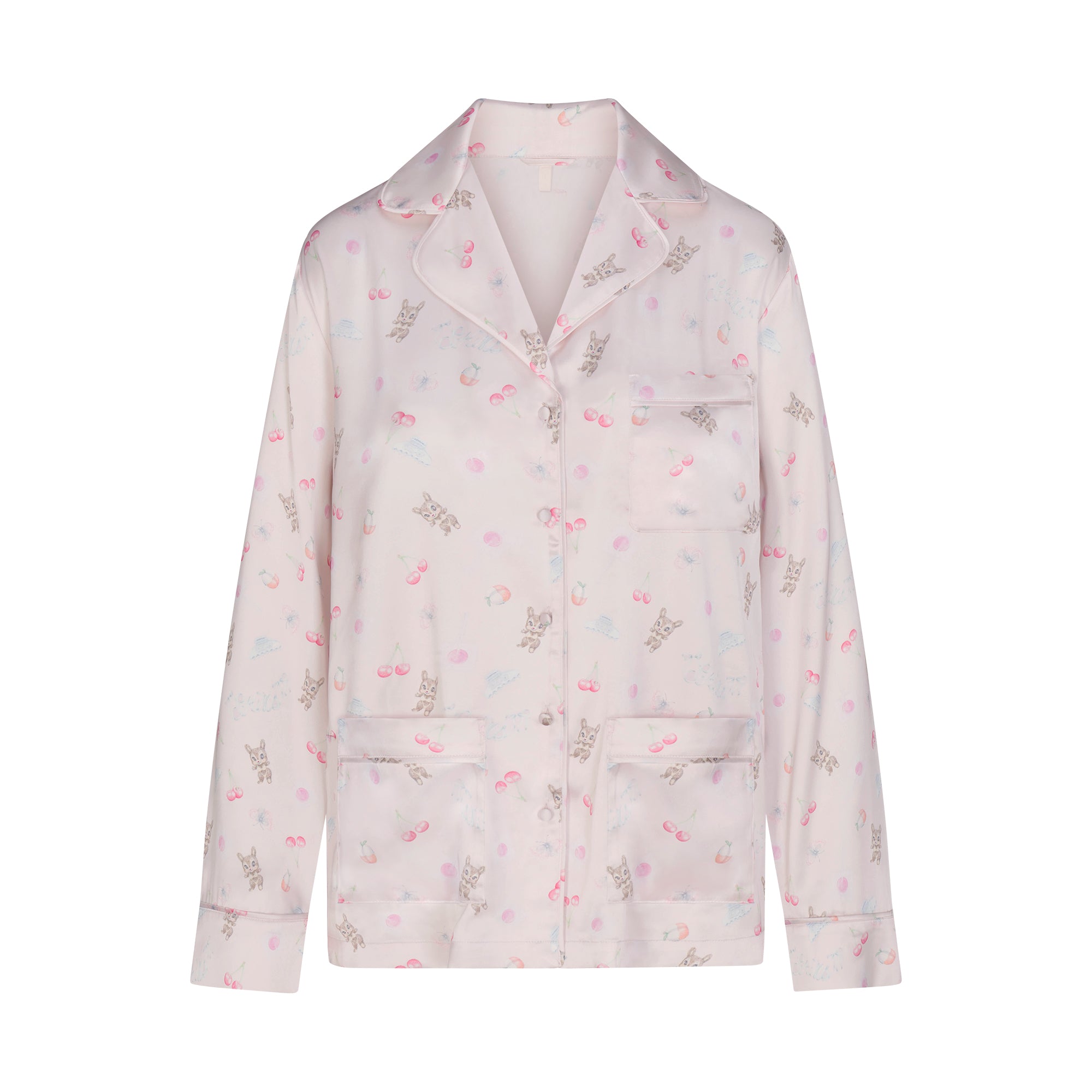 WOVEN SHINE LONG SLEEP SET | BARELY PINK SNACK BAG