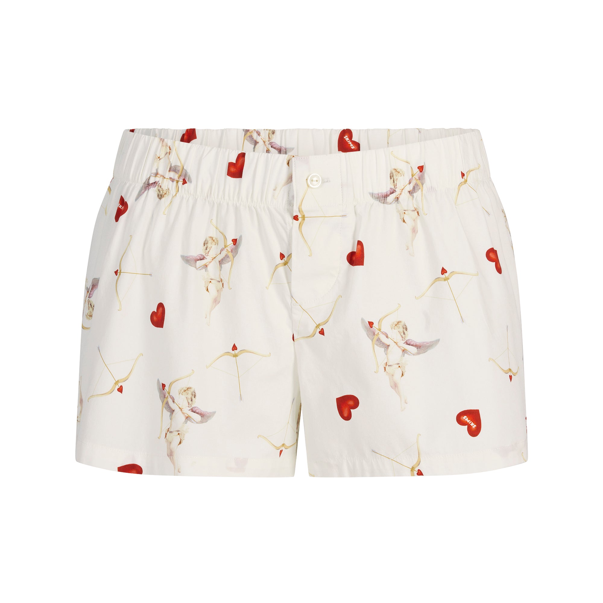 COTTON POPLIN BOXER SLEEP SET | MARBLE CHERUB PRINT