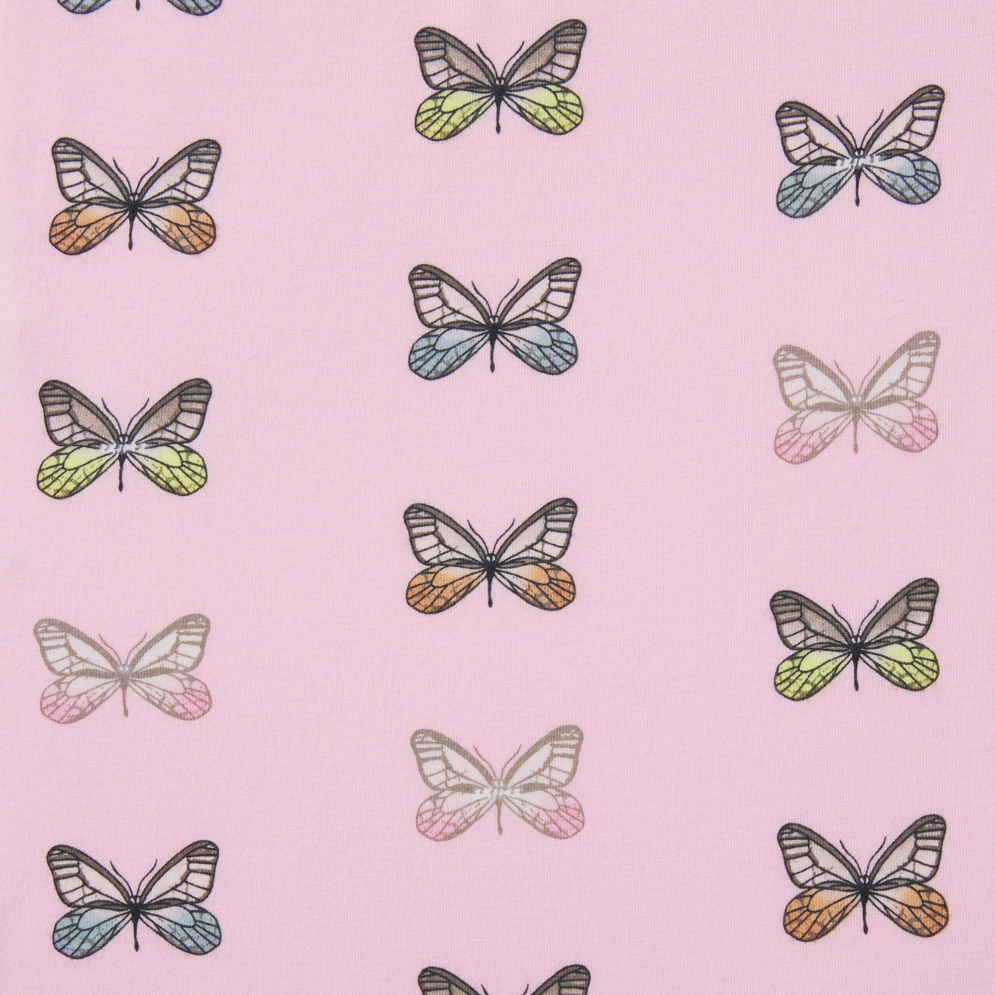 SKIMS SLEEP LONG SLEEVE BUTTON UP SET | PEONY BUTTERFLY PRINT