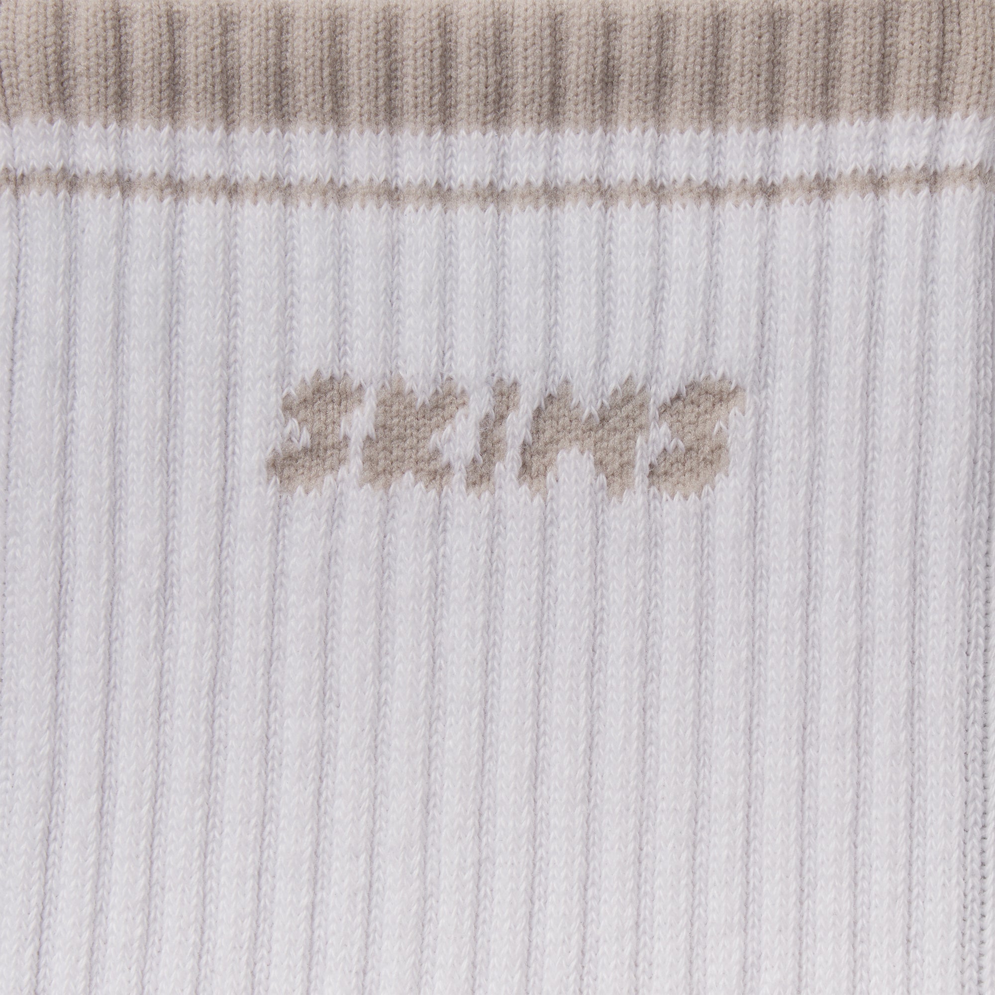 SKIMS SOCKS RIBBED CREW LOGO SOCK | SNOW AND STONE